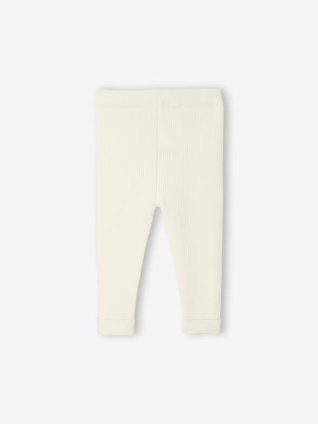 Fine Knit Leggings for Babies Beige+grey green+old rose+vanilla 