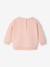 Baby sweatshirt with printed message raspberry pink+rosy+vanilla 