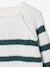 Striped Top for Boys bordeaux red+ecru+ink blue+medium blue+sage green 