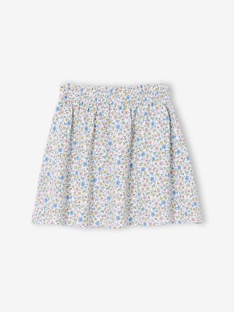 Printed Skirt for Girls beige+mint green+pale pink+printed white 