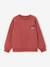 Long Sleeve Sweatshirt with Round Neckline for Boys dusky pink+pastel yellow 