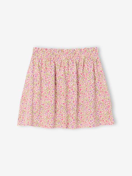 Printed Skirt for Girls beige+mint green+pale pink+printed white 