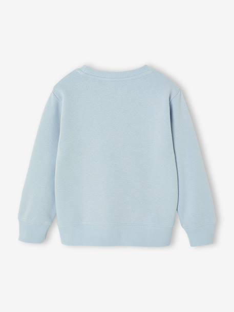 Fancy Sweatshirt for Boys green+marl white+ochre+pale blue 