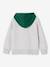 Zipped hooded sweatshirt for boys English green 