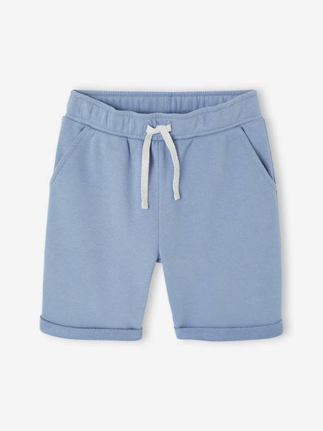 Boys' Fleece Bermuda Shorts chambray blue+Dark Blue+pecan nut 