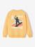 Long Sleeve Sweatshirt with Round Neckline for Boys dusky pink+pastel yellow 