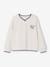 Boy's V-neck sweatshirt ecru 