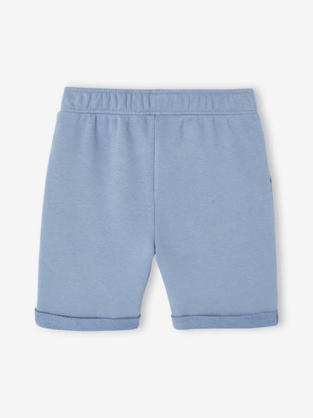 Boys' Fleece Bermuda Shorts chambray blue+Dark Blue+pecan nut 