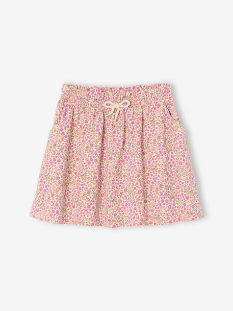 Printed Skirt for Girls beige+mint green+pale pink+printed white 