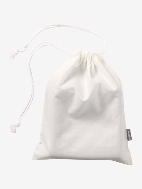 Pack of 6 Washable Wipes printed white+white 