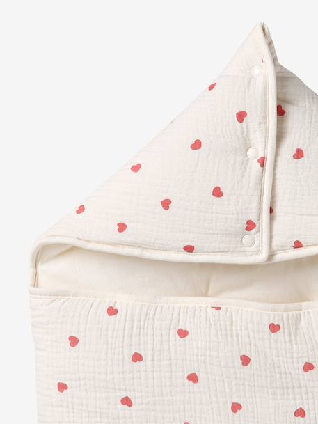 Baby Nest in Cotton Gauze crystal blue+grey blue+printed beige+printed pink+vanilla+white+WHITE MEDIUM ALL OVER PRINTED 