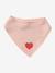 3 Bandana-Style Bibs in Cotton Gauze Brown+cappuccino+ecru+grey blue+Light Green+pale pink+printed beige+sage green+White/Print 
