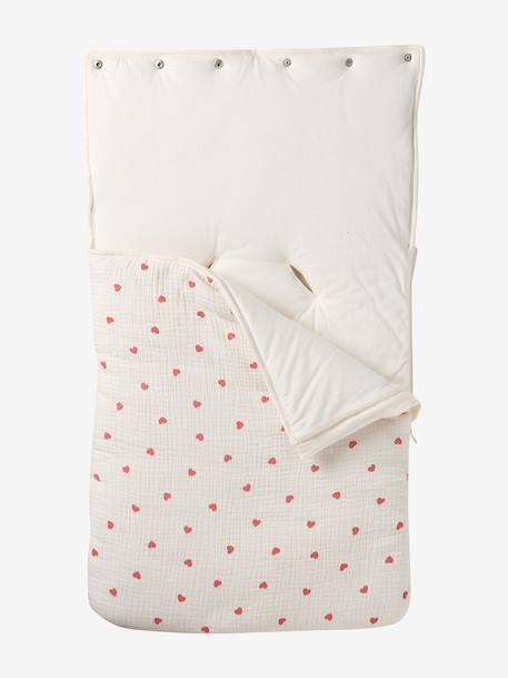 Baby Nest in Cotton Gauze crystal blue+grey blue+printed beige+printed pink+vanilla+white+WHITE MEDIUM ALL OVER PRINTED 