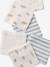 Pack of 6 Washable Wipes printed white+white 