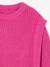 Jumper with Frill Detail On the Shoulders, for Girls peony pink 