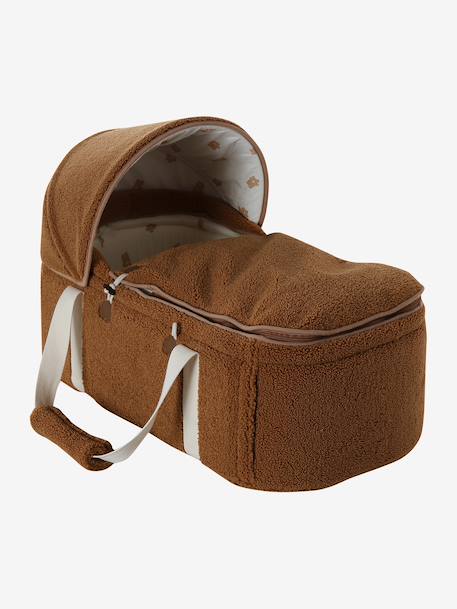 Soft faux fur moses basket ecru 