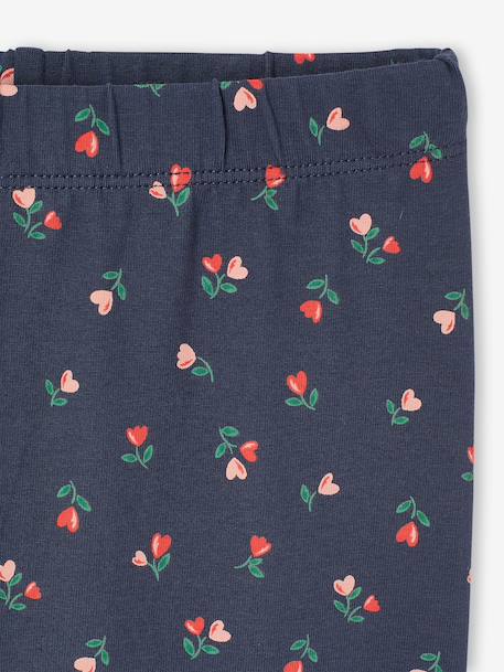 Printed Leggings for Girls almond green+aqua green+blue+ink blue+mauve+printed green+printed pink 