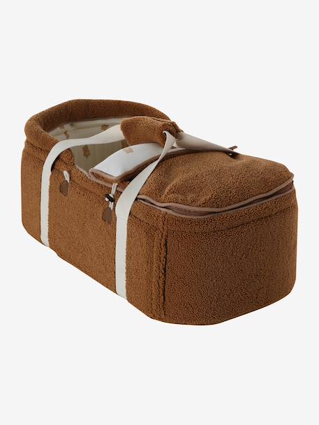 Soft faux fur moses basket ecru 