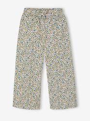 Girls-Wide-Leg Leggings with Honeycomb Effect for Girls
