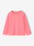 Pack of 3 long-sleeved girls' fancy t-shirts anthracite+coral+ecru+grey blue+indigo+mauve+rose 