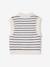 Sleeveless Jumper for Girls camel+ecru 