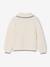 Fancy Knit Jumper for Girls ecru 