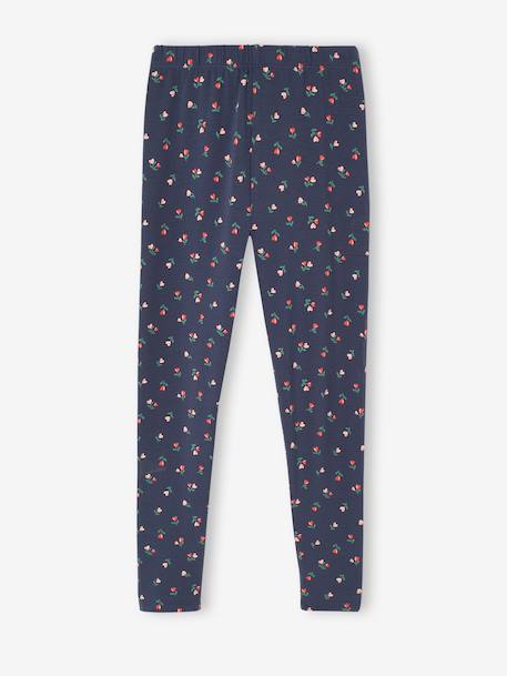 Printed Leggings for Girls almond green+aqua green+blue+ink blue+mauve+printed green+printed pink 