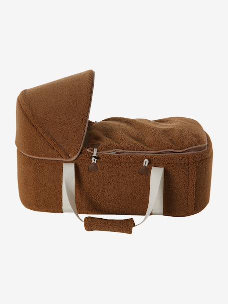 Soft faux fur moses basket ecru 