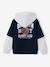 Boys' sports hooded sweatshirt navy blue 