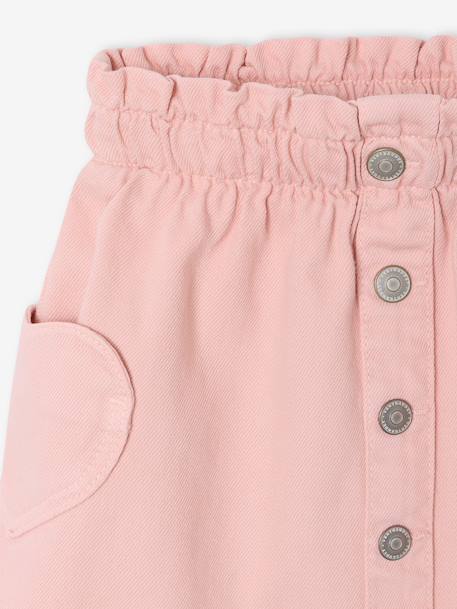 Skirt with Heart Pockets for Girls rose 
