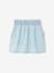 Denim Skirt with Heart Pocket for Girls bleached denim+brut denim 