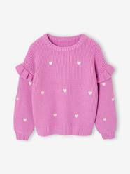 Girls-Jumper with Ruffled Sleeves for Girls