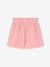 Cotton gauze shorts for girls blush+light blue 
