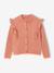 Fancy Ruffled Cardigan for Girls bronze+rosy 