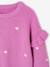 Jumper with Ruffled Sleeves for Girls ecru+mauve+red+striped navy blue 