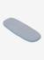 Carrycot Liner in Cotton Gauze grey blue+printed beige+white 