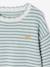 Striped jumper for girls grey blue+navy blue 