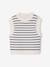 Sleeveless Jumper for Girls camel+ecru 