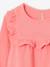 Ruffled Blouse in Cotton Gauze, for Girls coral+ecru 