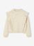 Knitted Jumper for Girls ecru 
