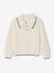 Fancy Knit Jumper for Girls ecru 