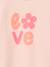 Pack of 3 long-sleeved girls' fancy t-shirts anthracite+coral+ecru+grey blue+indigo+mauve+rose 