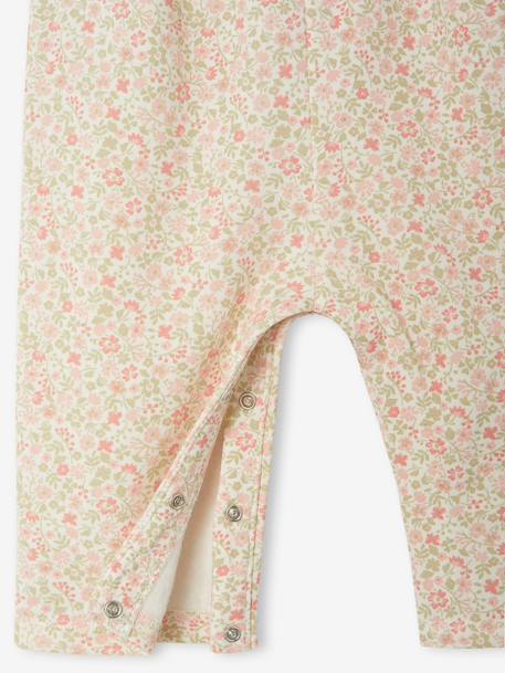 Fleece Dungarees + Headband for Babies ecru+vanilla 