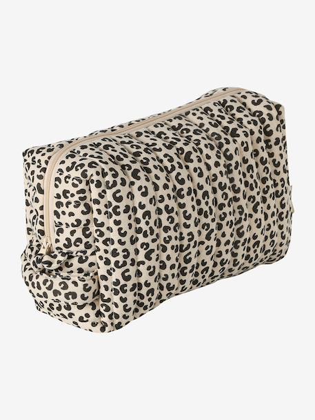 Mama Cotton Gauze Toiletry Bag hazel+printed beige+white 