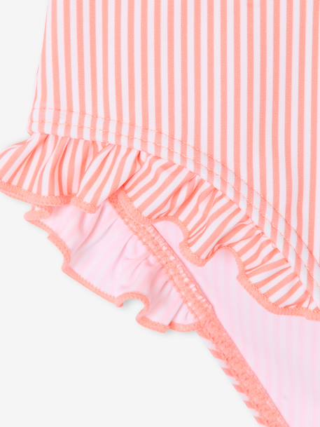 Striped 2-Piece Swimsuit for Girls coral 