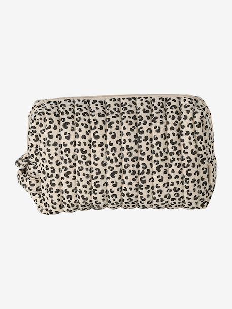Mama Cotton Gauze Toiletry Bag hazel+printed beige+white 
