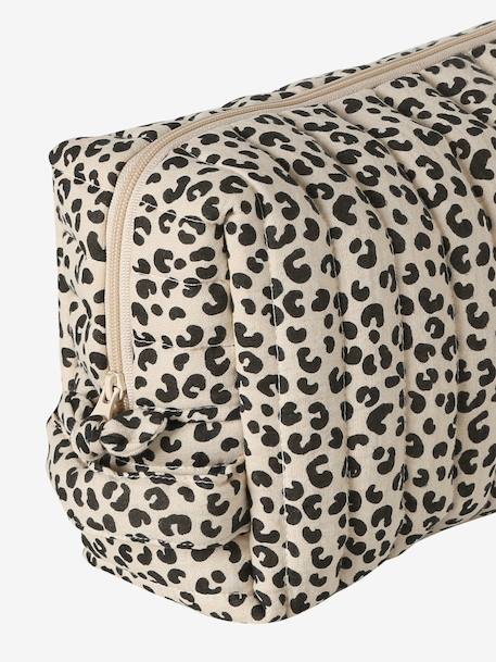 Mama Cotton Gauze Toiletry Bag hazel+printed beige+white 