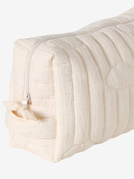 Mama Cotton Gauze Toiletry Bag hazel+printed beige+white 