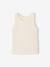 Ribbed Tank Top for Girls beige+ecru+sage green+striped blue 