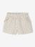 Girls' short with a cotton gauze waist beige+pale blue+rose+sage green 